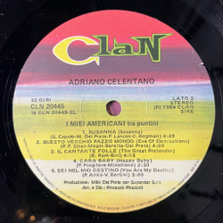 Винтажная виниловая пластинка LP Adriano Celentano Адриано Челентано I Miei Americani (Tre Puntini) (Italy 1984) Susanna