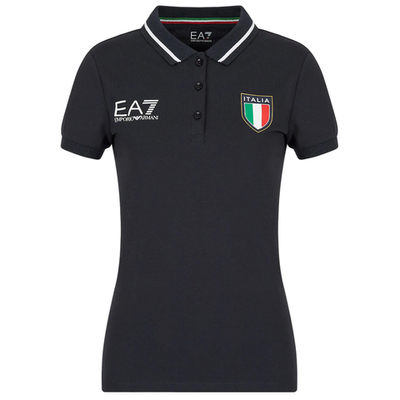 Женское поло EA7 Woman Jersey Polo Shirt - night blue