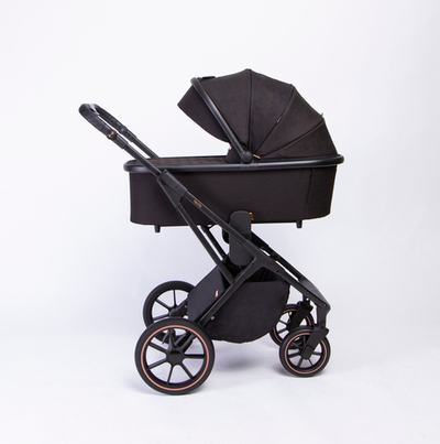 Коляска Peppy Tecla 2в1 рама черная, цвет черный