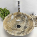 Раковина из оникса Bowl Grey Medium TinLip BO-61037 45*45*17