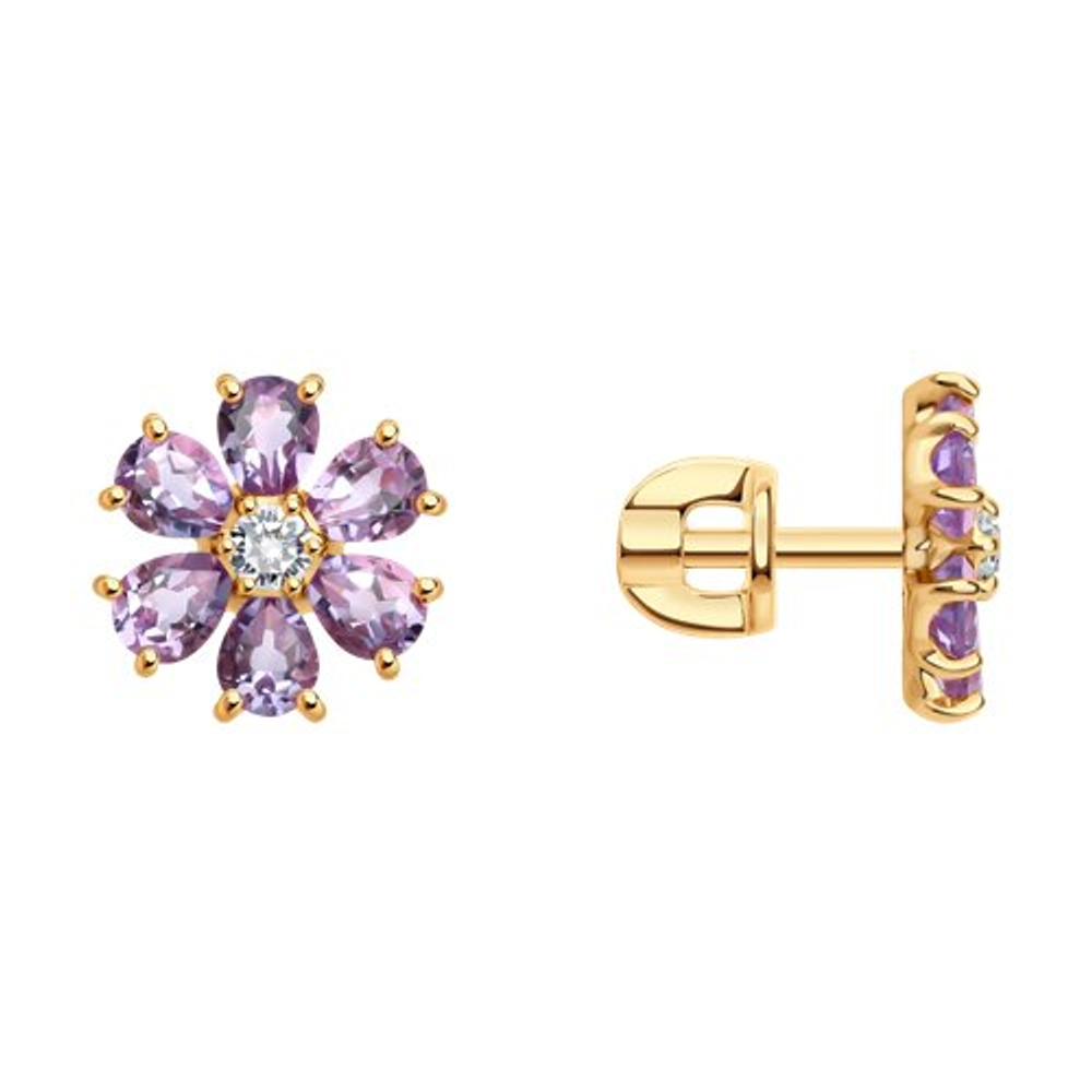 Серьги из золота 585 пробы