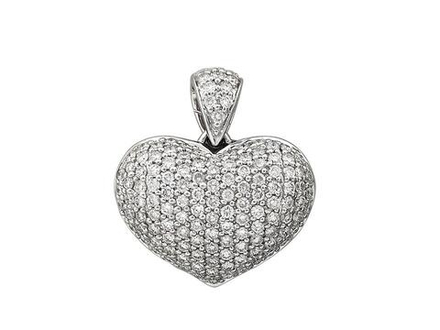 Подвеска с бриллиантом  из белого золота JA-P-674485