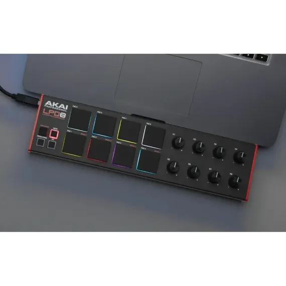 AKAI PRO LPD8 MK2 Black Red