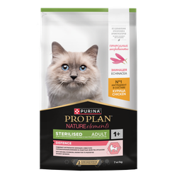 PRO PLAN NATUR EL корм для стерилизованных кошек с Курицей 7кг