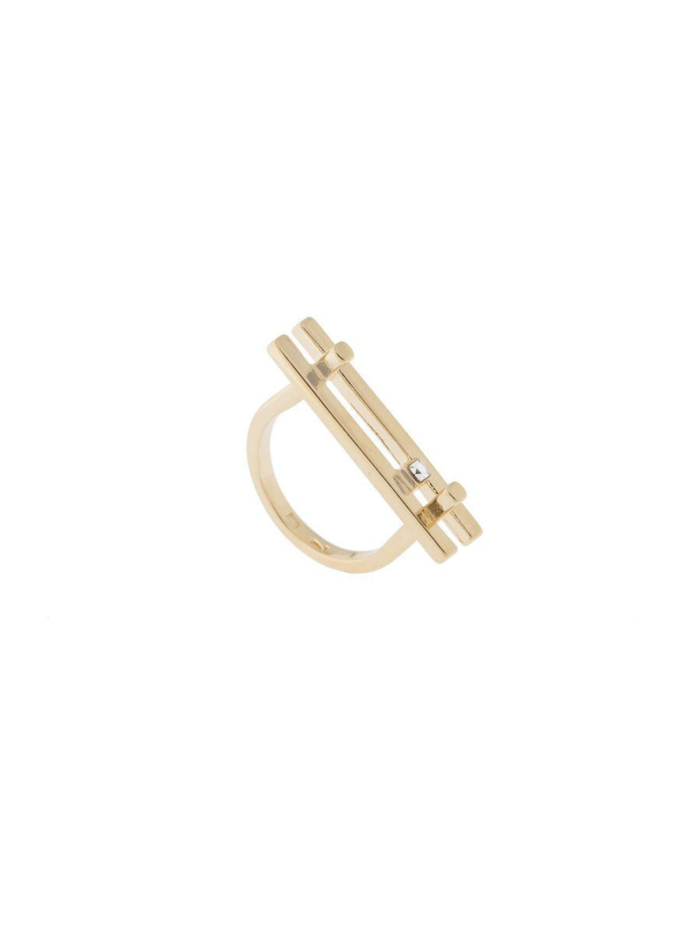 "Гудея" кольцо в золотом покрытии из коллекции "Линия судьбы" от Jenavi