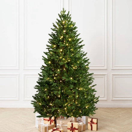 Елка с гирляндой встроенной «Эльга» (Литая хвоя) 150 см / 1,5 м