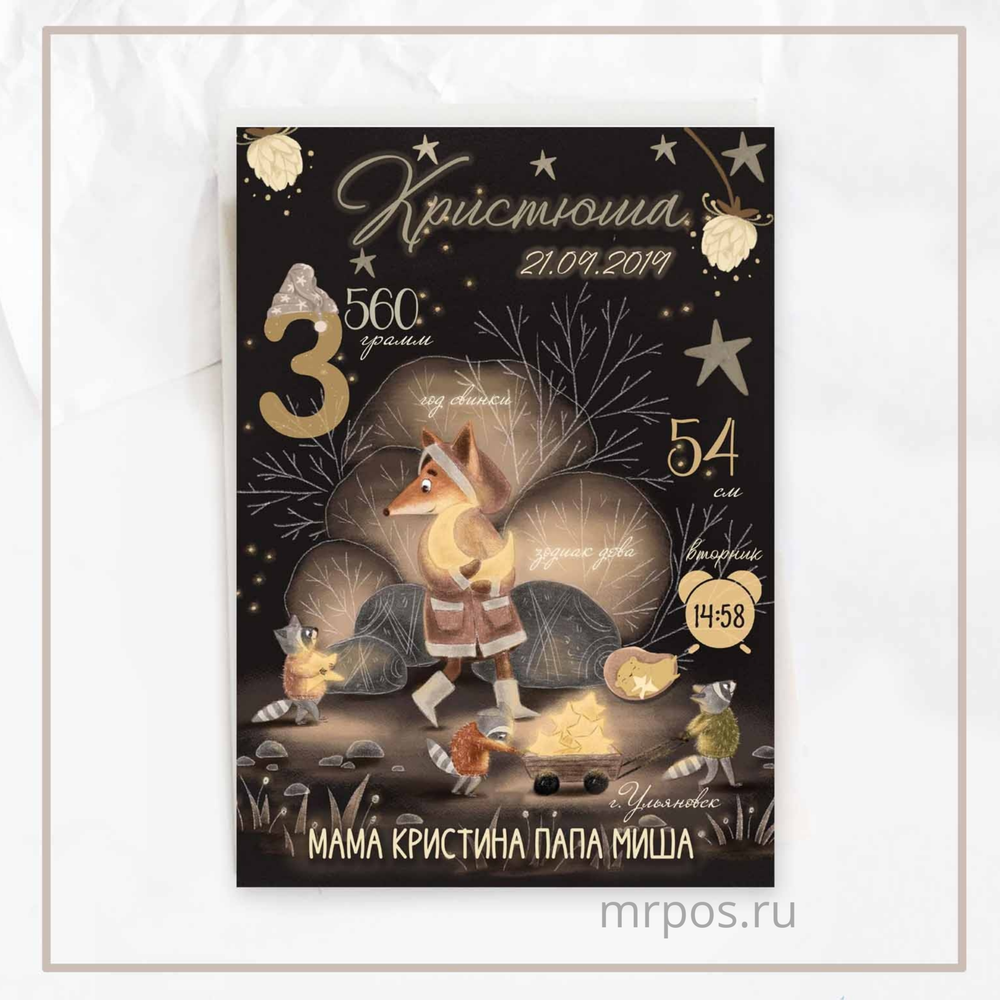 Метрика для девочки