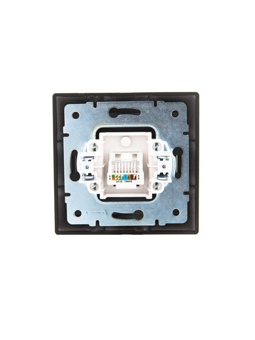 Розетка компьютерная 1-м СП Mira RJ45 черн. бархат LEZARD 701-4242-139