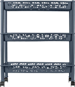 Этажерка 3-х секционная на колесиках "Keeplex Light" 58*18*69см, космический серый