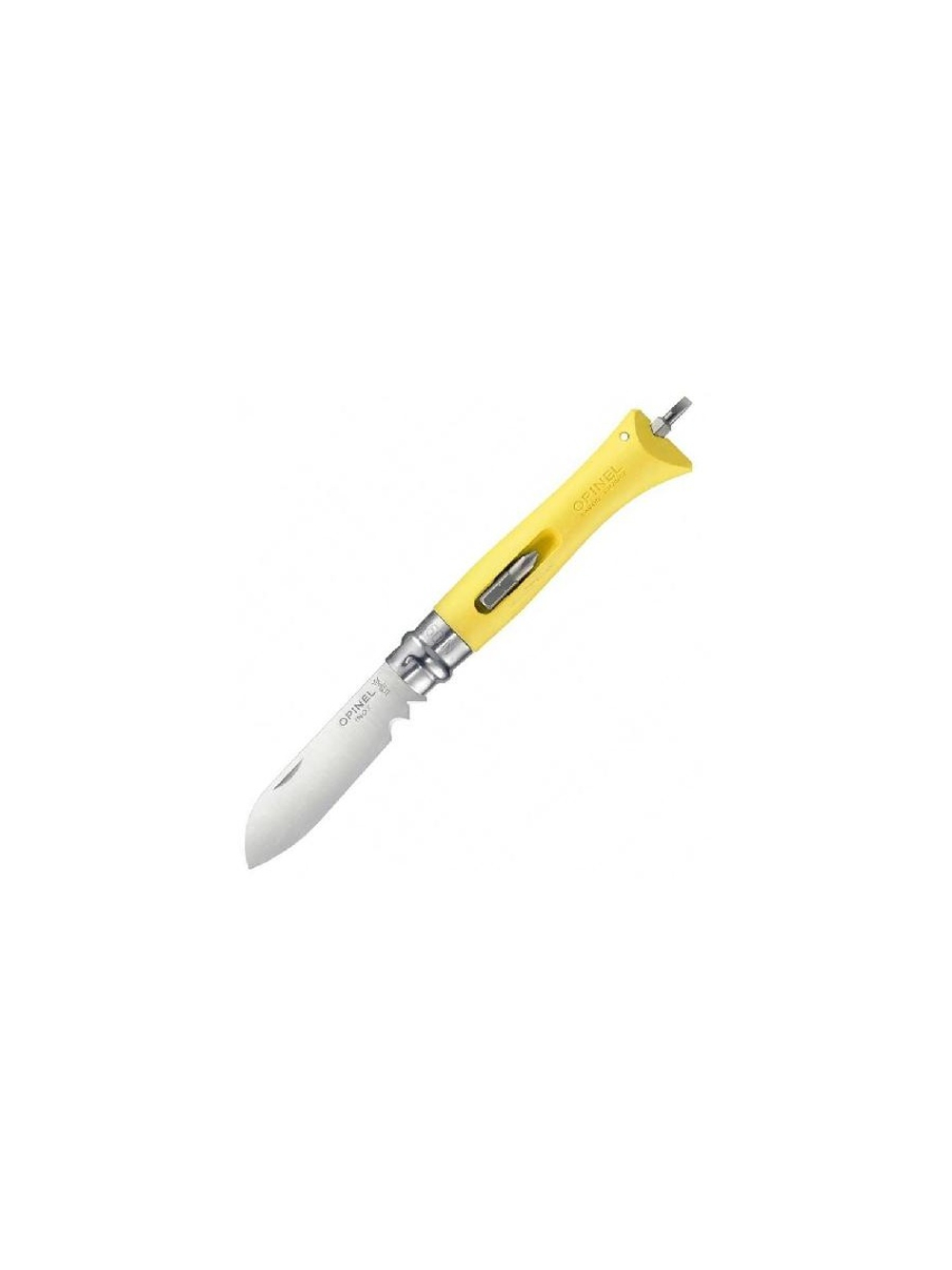 Нож Opinel №09 DIY, нержавеющая сталь, сменные биты, желтый, 001804