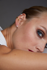 Серьга Helix Heart Gold