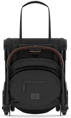 Коляска Cybex Coya Rosegold Frame Cloud G i-Size Lava Grey 2 в 1 Sepia Black с дождевиком и бампером