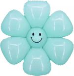 Шар (17''/43 см) Мини-цветок, Ромашка, Мятный, 1 шт.