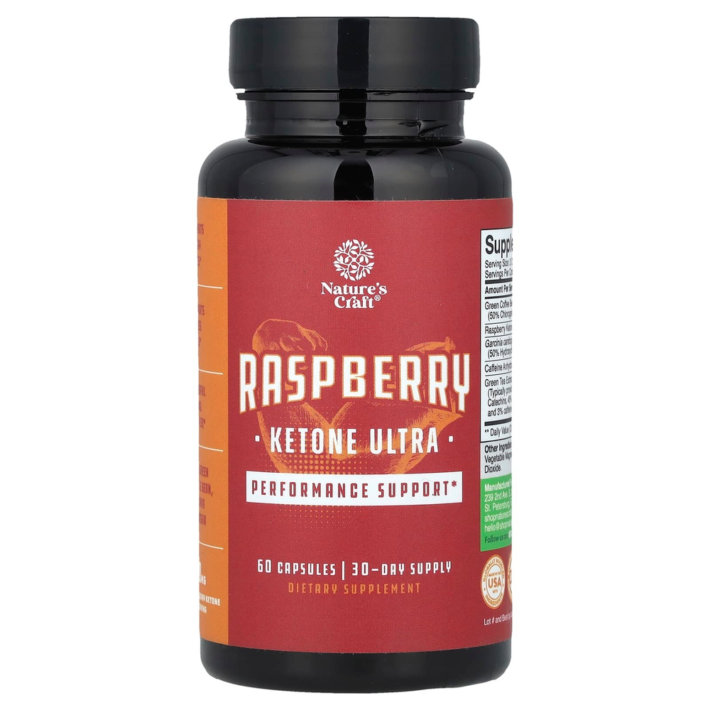 Nature's Craft, Raspberry Ketone Ultra, 60 капсул