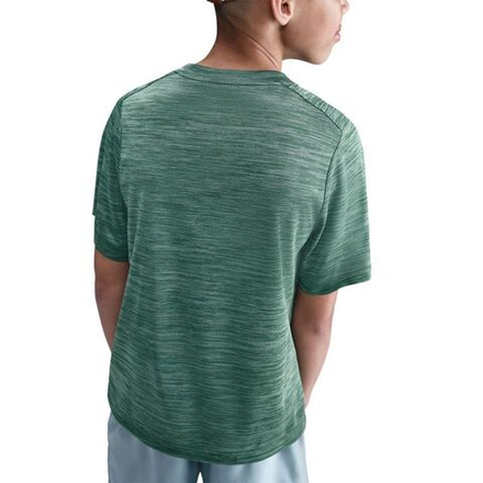 Детская теннисная футболка Nike Boys Multi Dri-FIT Short-Sleeve - fir/clay green/white