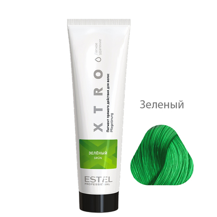 ESTEL Пигмент прямого действия для волос XTRO WHITE Зеленый, 100 мл