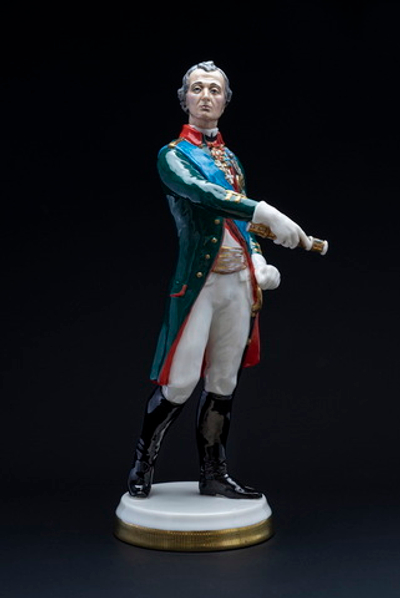 Статуэтка. Фарфор. Суворов Александр Васильевич - Русский полководец. Россия