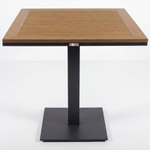 Стол обеденный Ideal Patio МИРРА алюминий, поливуд 80х80 см (1 ножка) резервный дубль