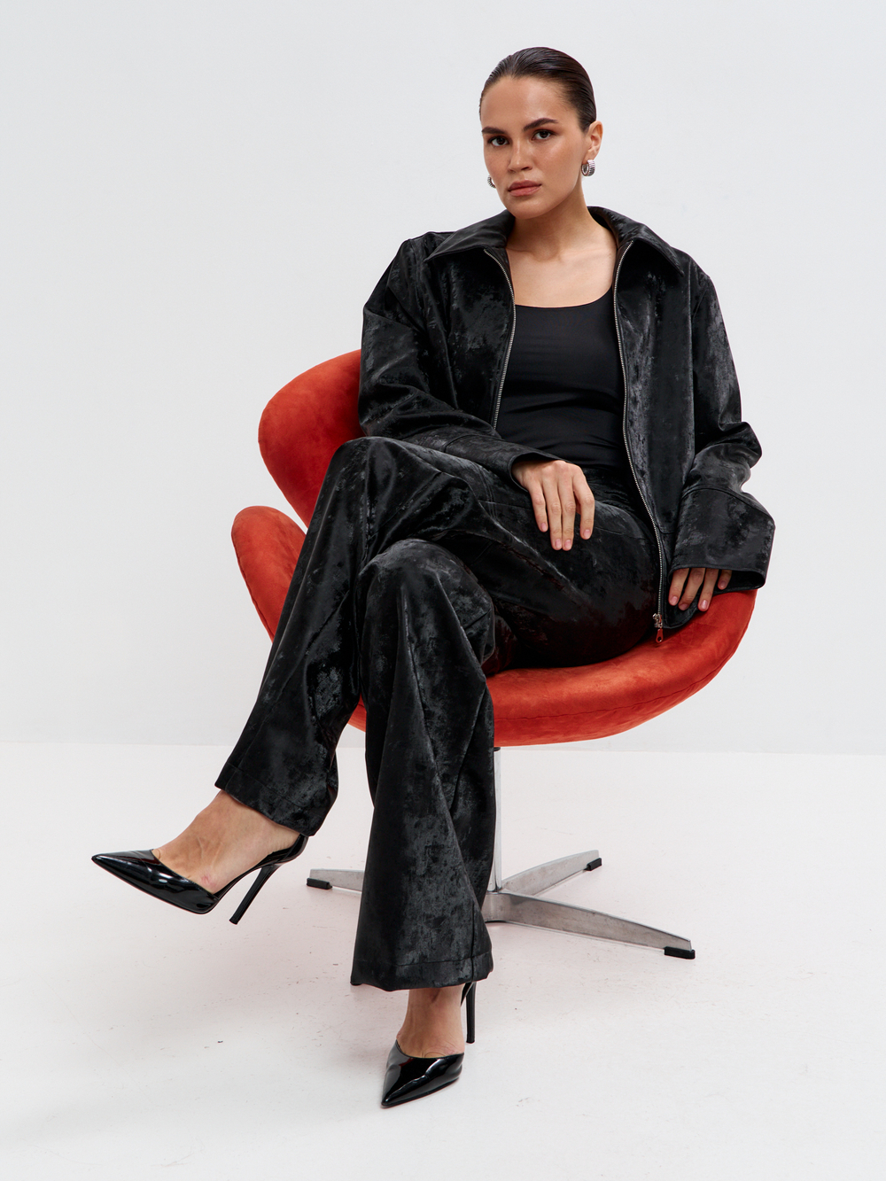 Куртка Сидни из экокожи в оттенке опал