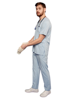 Брюки медицинские женские Pulse R122 с эластичным поясом, коралловый, 50