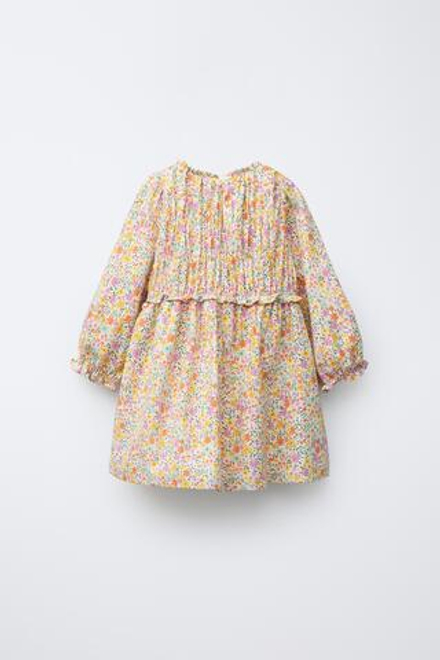 ZARA ПЛАТЬЕ С ЦВЕТОЧНЫМ ПРИНТОМ, РАЗНОЦВЕТНЫЙ