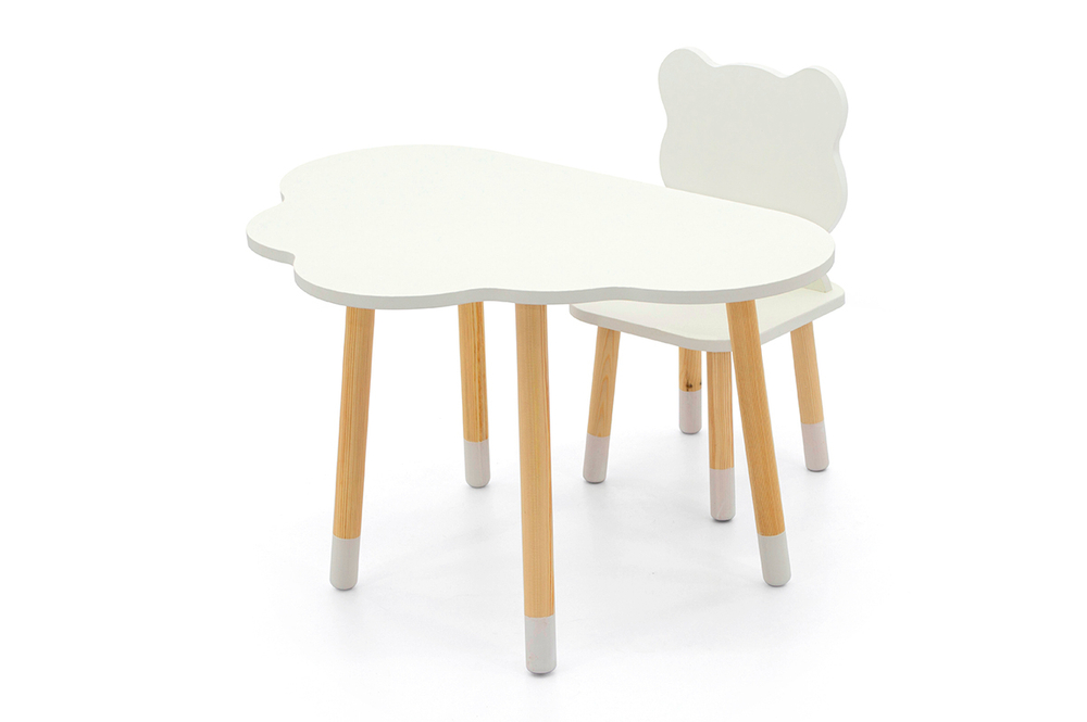 Детский стул Бельмарко Stumpa мишка белый