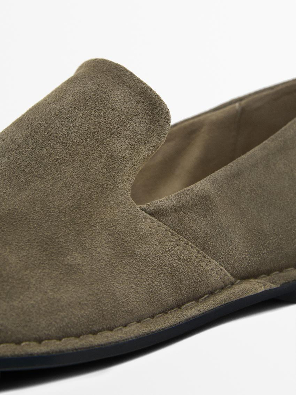 Massimo Dutti Мягкие лоферы, хаки