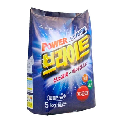 Power Bright Стиральный порошок 5 кг. с содой (мяг.упак.) Корея