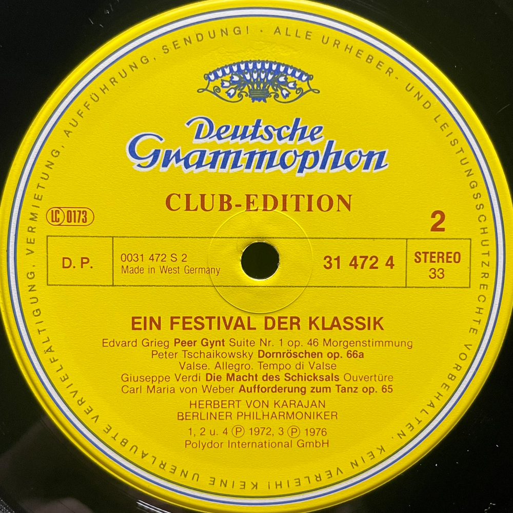 Herbert Von Karajan, David Oistrach, Igor Oistrach, Wilhelm Kempff, Géza Anda ‎– Ein Festival Der Klassik 3LP (Германия 1980г.)