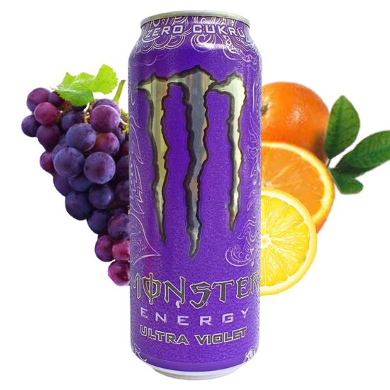 Энергетический напиток Monster Energy Ultra Violet со вкусом винограда и цитруса, 500 мл (Ирландия)