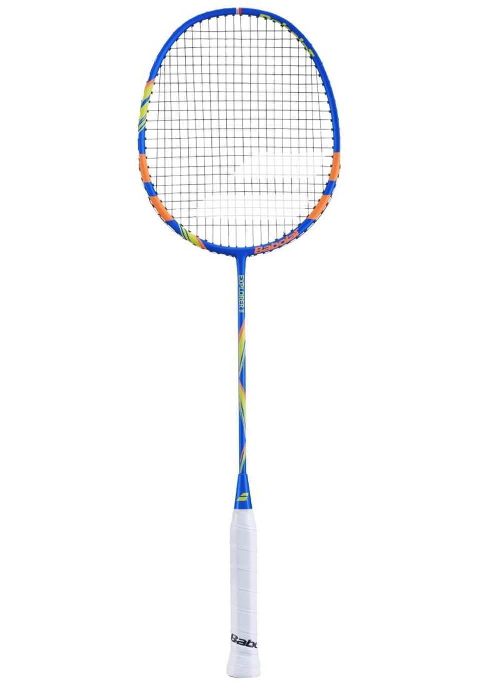 Ракетка для бадминтона Babolat Explorer II Strung - blue/orange