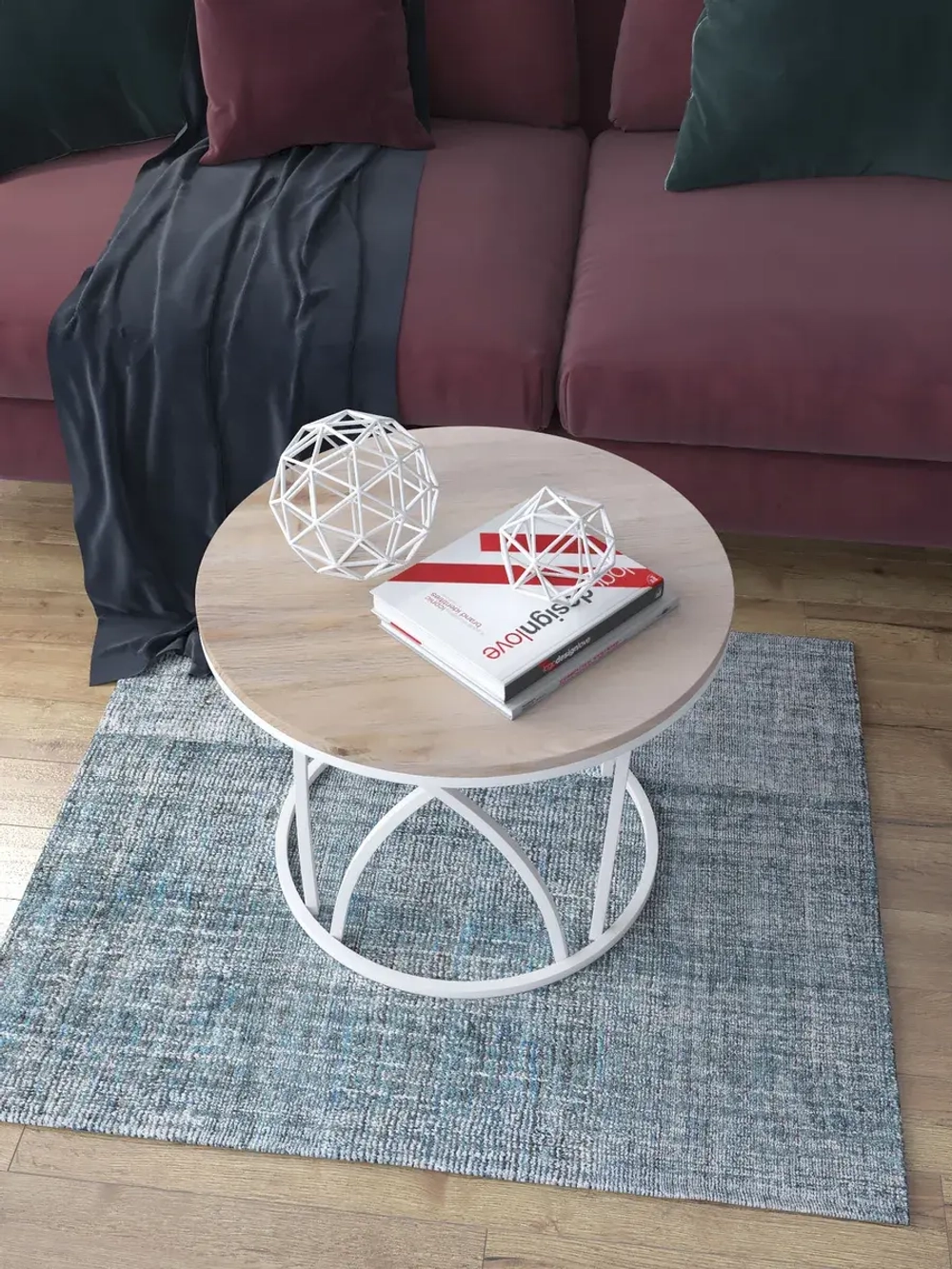 Журнальный стол Тюльпан - БД - МДФ в ПВХ