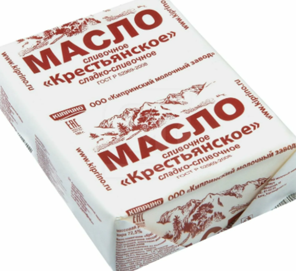 Масло Крестьянское 72.5% 180гр "САН КЕРТ"