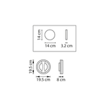 723627 Бра LODI LED 9W 720LM ЧЕРНЫЙ/ДЕРЕВО 3000K