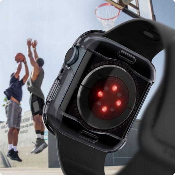 Чехол для экрана Spigen Ultra Hybrid для Apple Watch 7 41 мм ACS04189 серый