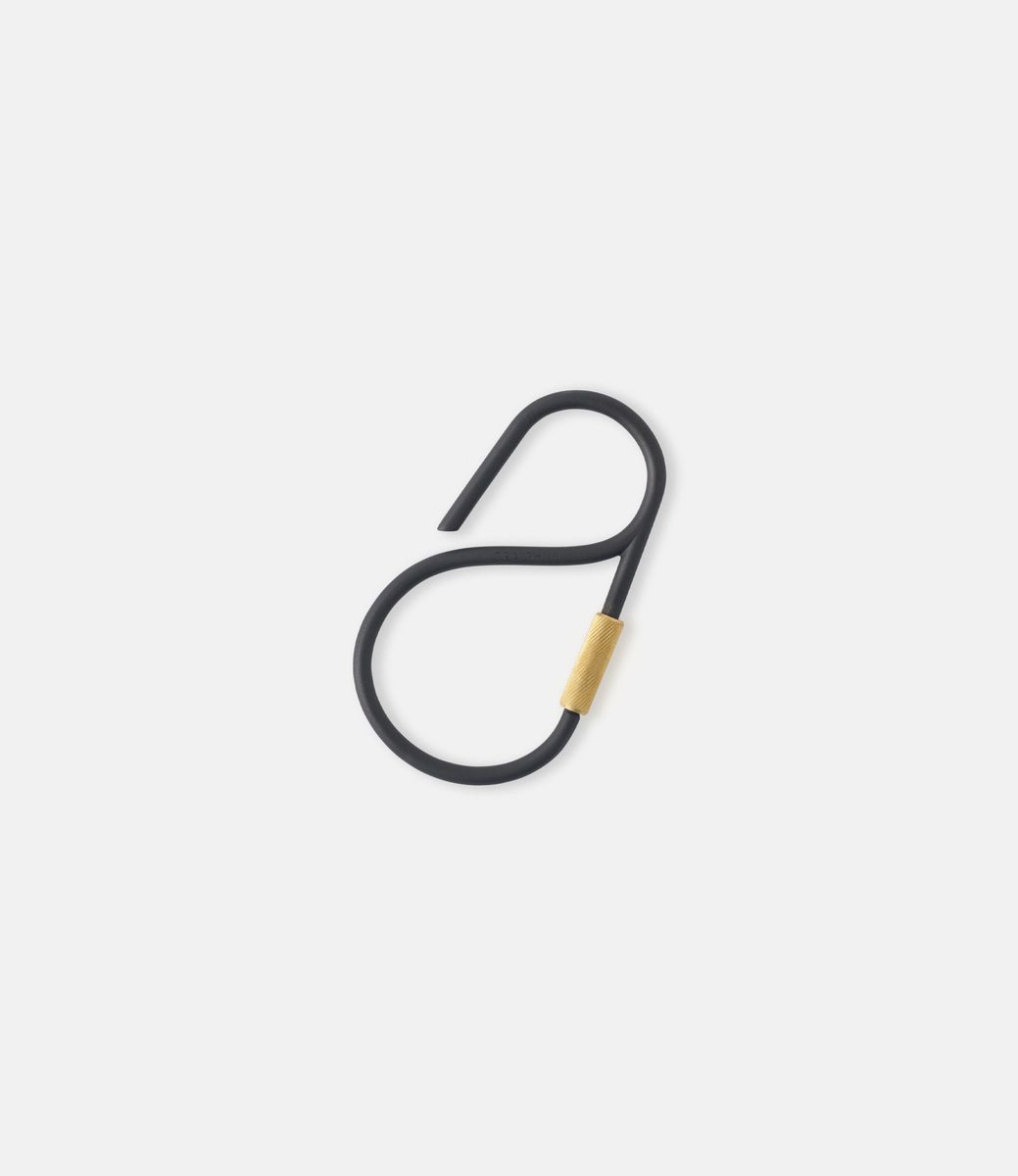 Craighill Offset Keyring Black Brass — ключница из стали
