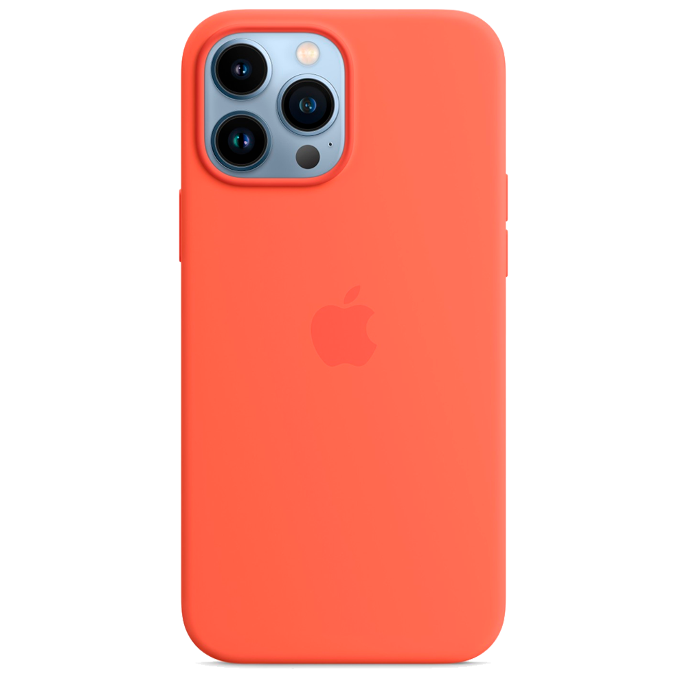Силиконовый чехол с поддержкой MagSafe Apple Silicone Case для iPhone 13 Pro Max, Nectarine (Спелый нектарин)