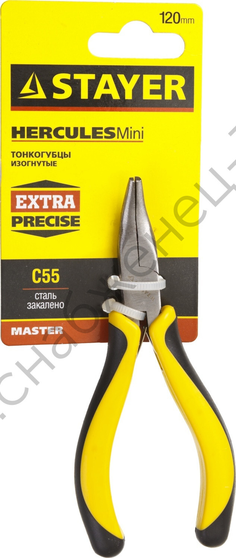 Тонкогубцы STAYER ″MASTER″ изогнутые ″HERCULES″ ″MINI″, 120мм