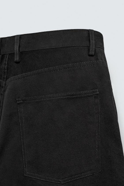 ZARA ДЖИНСЫ BAGGY FIT, ЧЕРНЫЙ