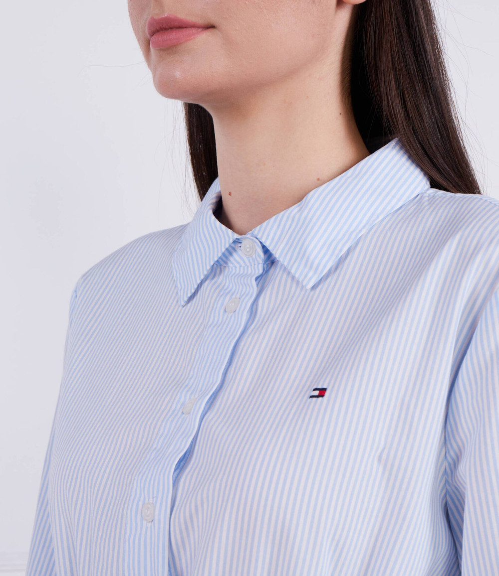 Платье ITHAKA KNEE SHIRT-DRESS LS Tommy Hilfiger - голубой(WW0WW39197)