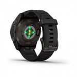 Смарт часы Garmin Epix Pro (Gen 2) Sapphire Edition 42 мм, титановый, угольно-серый, DLC, черный ремешок