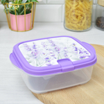 Контейнер 0,9л для СВЧ с клапаном "Lavender"