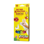 Карандаши 12цв., 3-гран., пластик., стираемые с ластиком (Каляка-маляка)