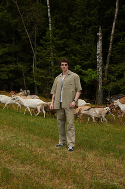 Брюки "Linen" оливковые