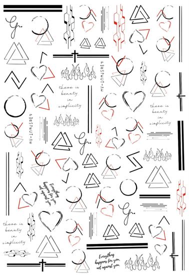 Слайдер-дизайн Crazy Shine Nails mini: Контурные линии