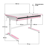 Растущая парта Kinderzen Gaudi (1200×650 мм)