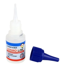 Супер клей COSMO LINE CA-500.390 (Cosmofen) секундный универсальный, 20 гр, 2 штуки