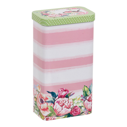 "Gamma" MSB-02 коробочка жестяная 10.3 х 6.3 х 18.8 см СК/Распродажа №05 "Птички в цветах"