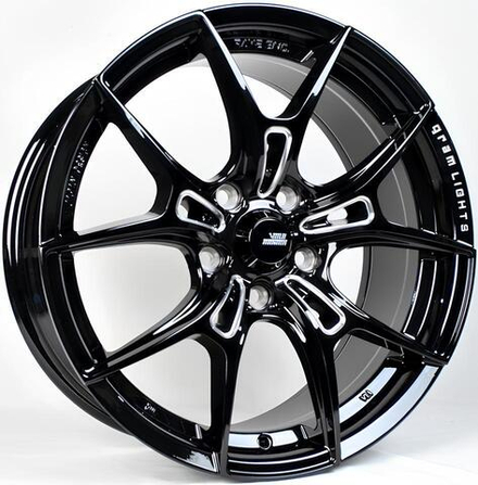 Replica ANZ-0550 7.5x17 5x100 ET 38 Dia 57.1 (Black Milling)