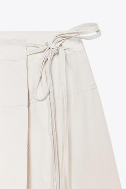 ZARA ЮБКА-ПАРЕО, ЖЕЛТОВАТО-БЕЛЫЙ